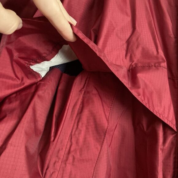 LL Bean Anorak Jacket Mens XL Full Zip Red Lightweight Rain Coat Windbreaker - Picture 5 of 12